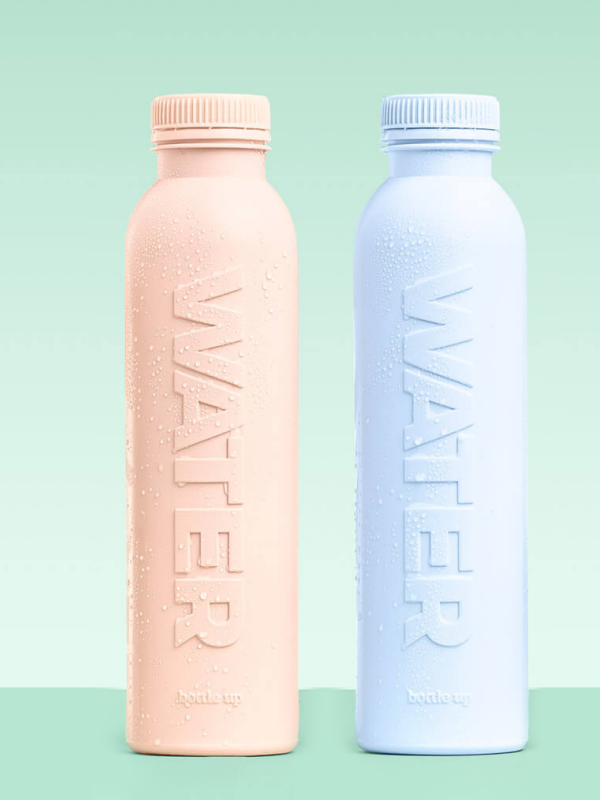 Bottle-Up 2-pack vandflaske rosa + lys blå